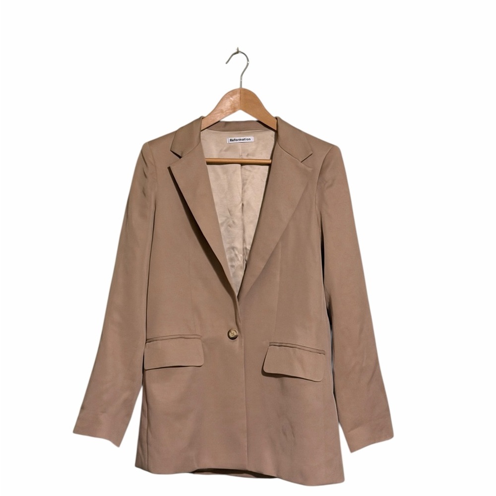 Reformation Tan Blazer